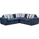 Sectional Sofa in Elise Ink Grey Fabric